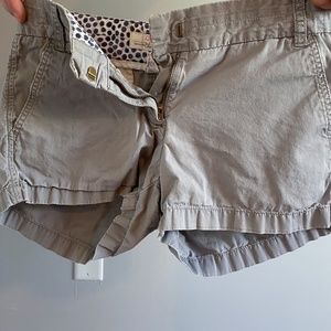 JCrew broken in chino grey shorts